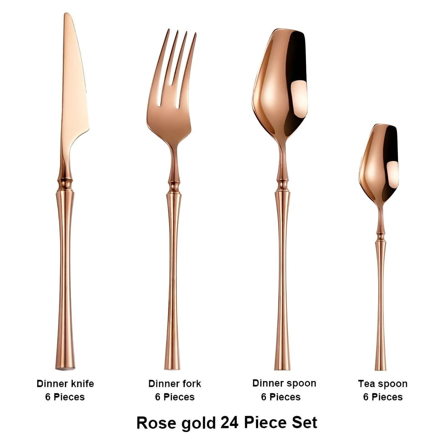 LuxeDining Bestickset - Rostfritt stål Diskmaskinssäkert bestickset 5 set