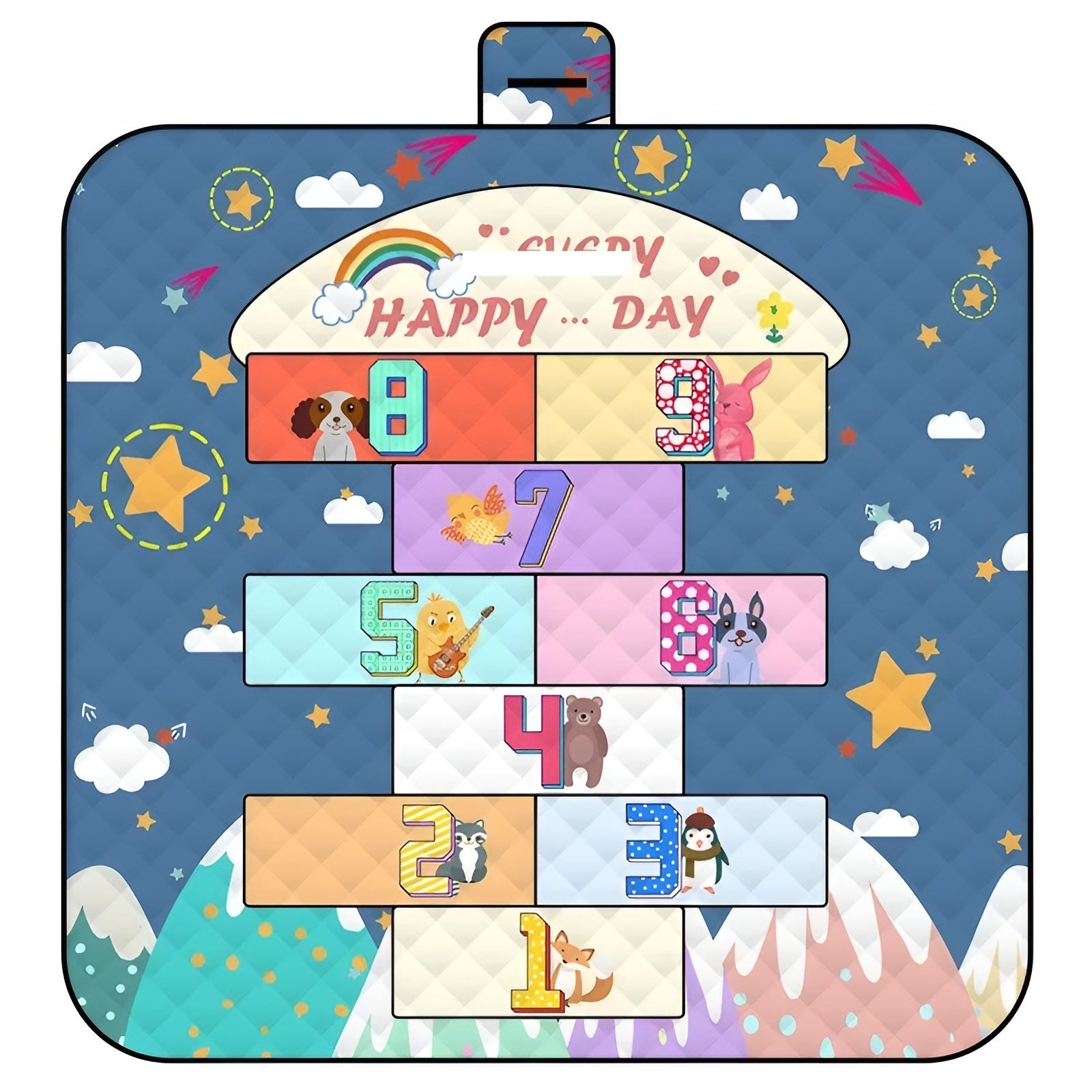 Fällbar Baby-spelmatta – Vattentålig och Polstret | Ideal för Strand &amp; Picknick