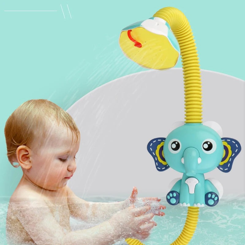 Elefant Baby Shower - Elektrisk Handhållen Sprinkler för Barn