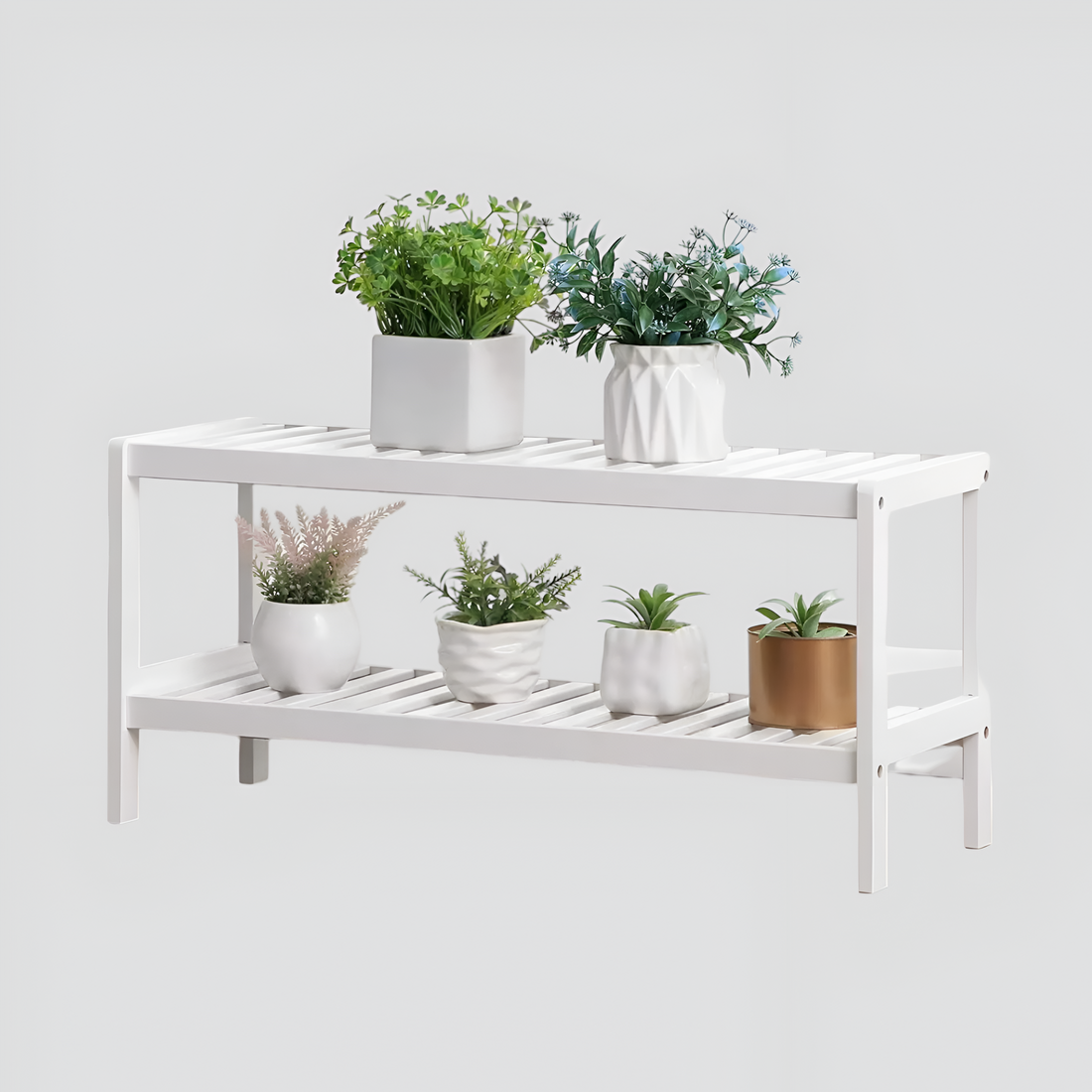 BambooHaven Rack – 2-stegs bambuställ för skor