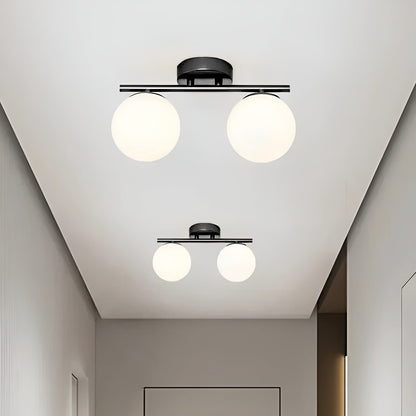 LED-taklampa i glas – Nordisk design | För vardagsrum &amp; sovrum