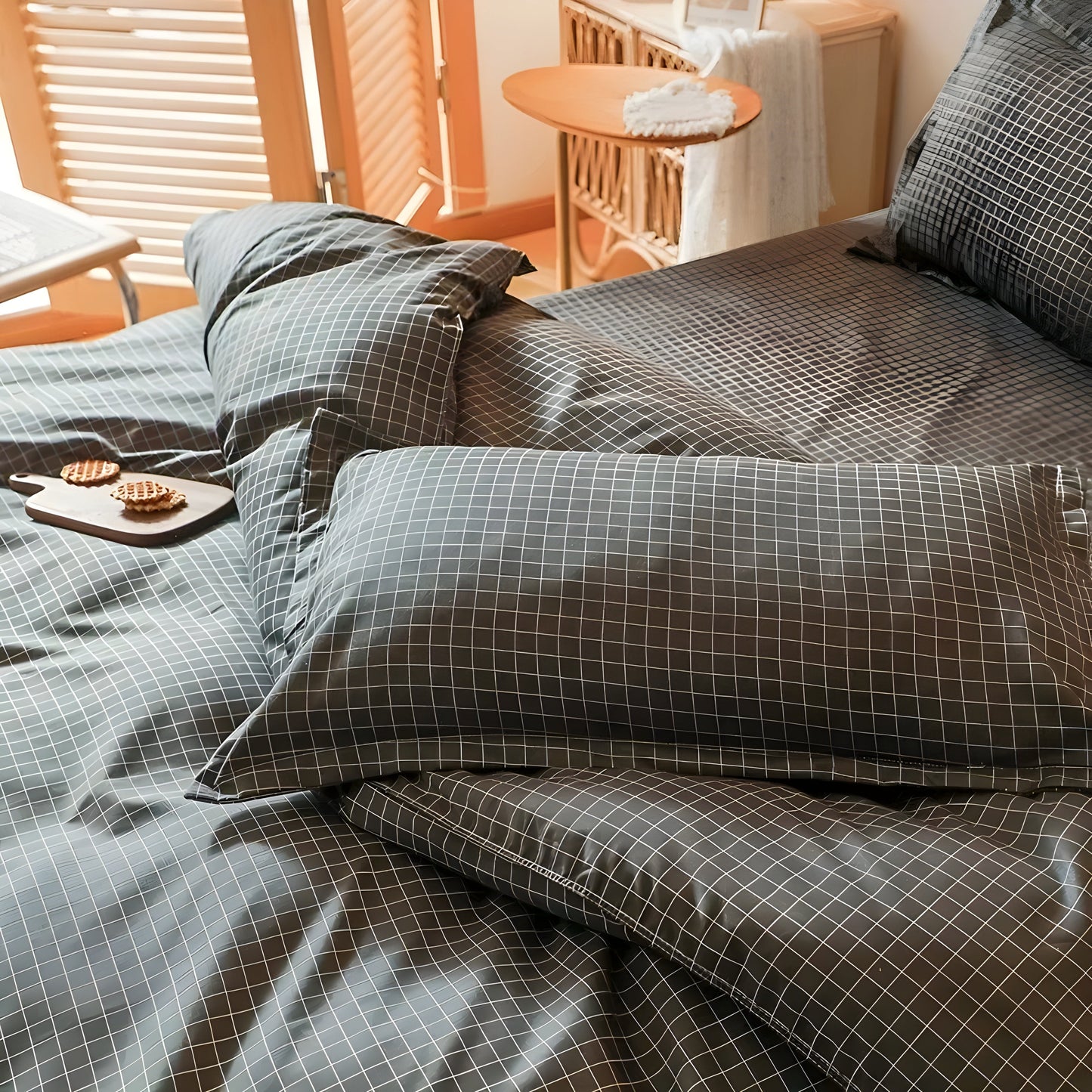 CheckeredDream sängklädesset - Avslappnad rutig sängklädesset