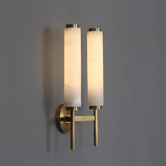 Modern marmor vägglampa