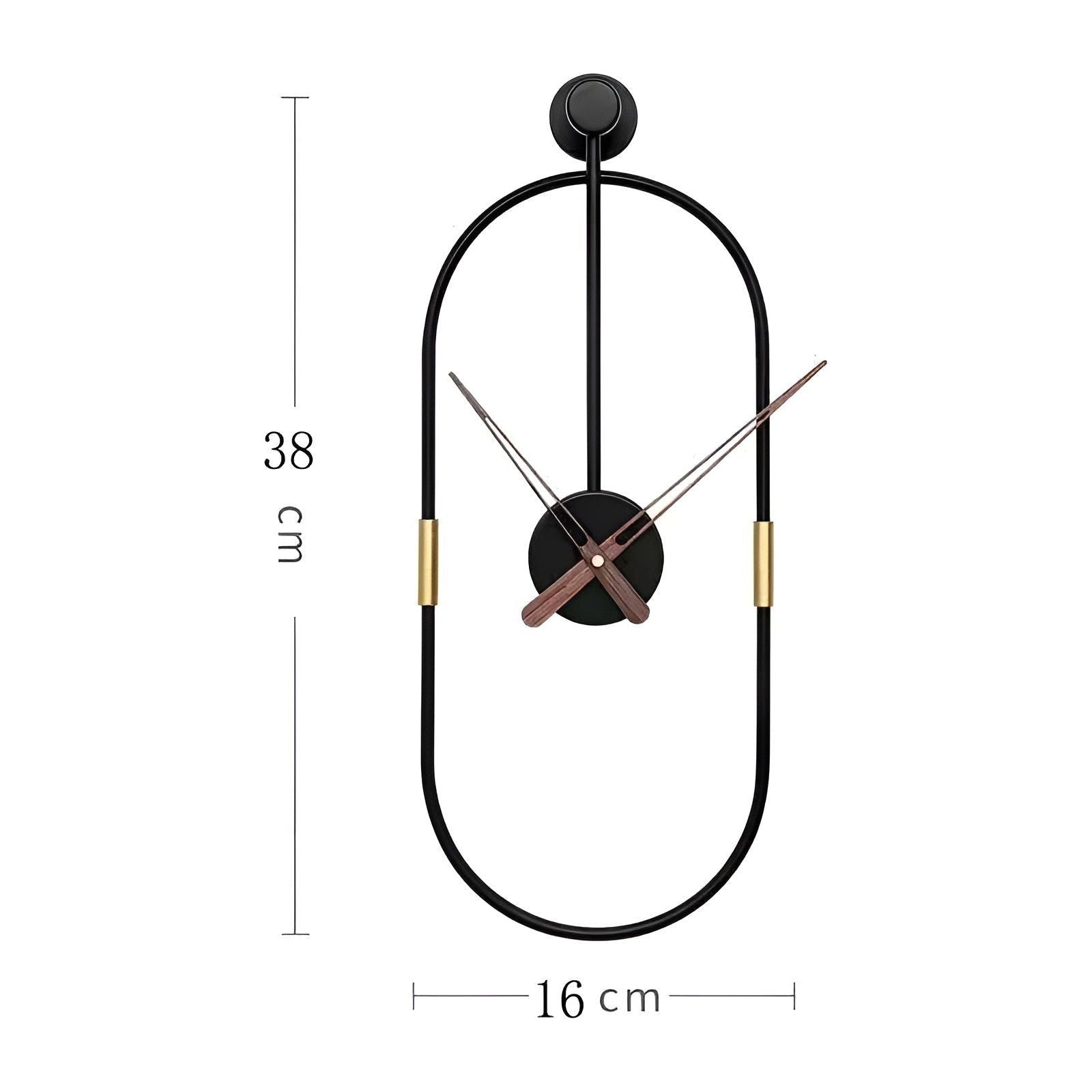 IronArt Klocka - Minimalistisk Konstväggklocka i Metall