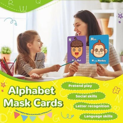 Alfabet flashkort med djurdesigns