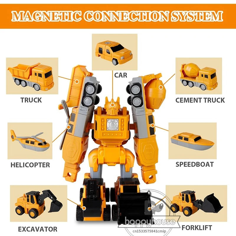 TransformaTruck - Magnetisk Konstruktionsfordon Leksak