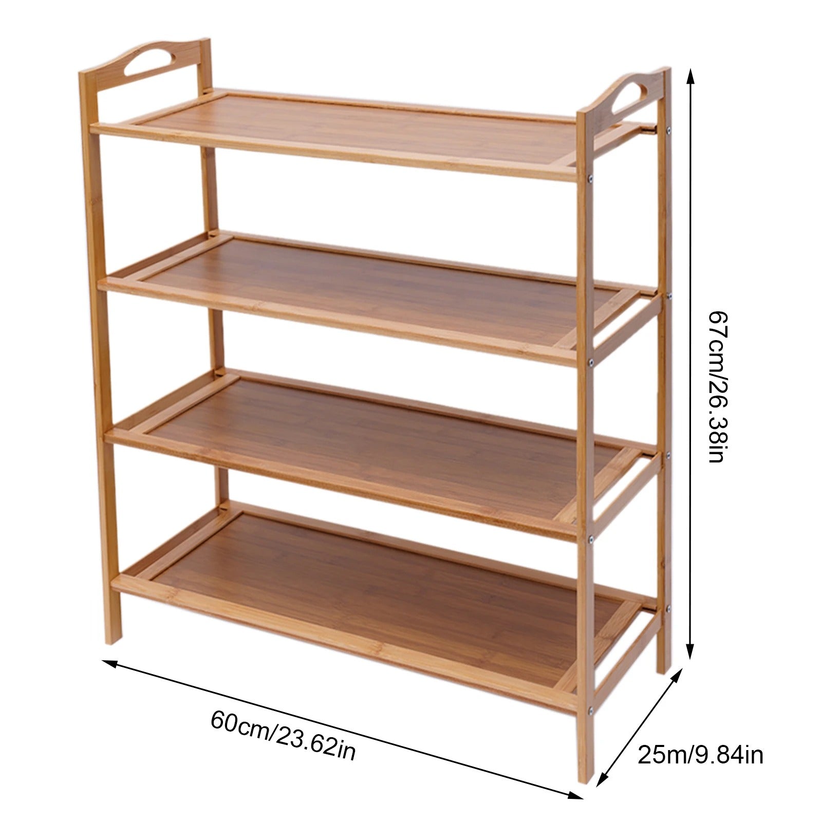 TidySole Rack – 4-tiers trä hylla
