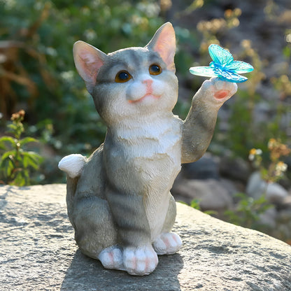 SolarPaws Ljus - Dekorativ Kattsolar LED Figur Figurine Ljus