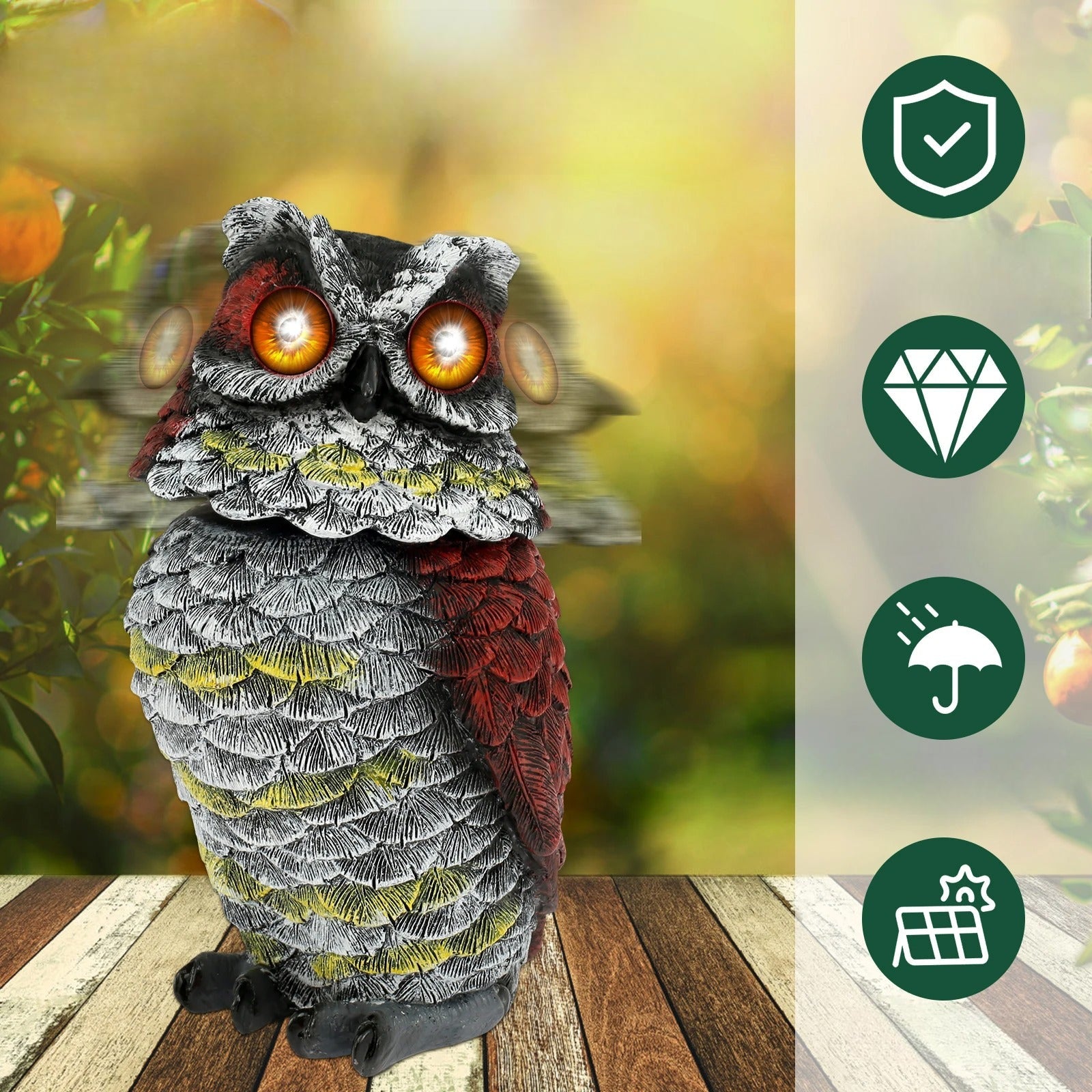 NightGlare Staty - Solkraftad ugglestaty