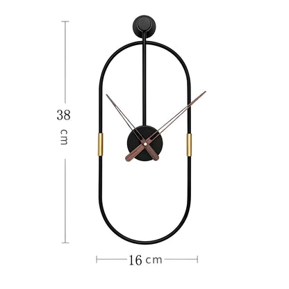 ArtTick Klocka - Minimalistisk Metallväggklocka