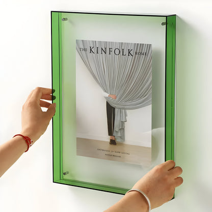 Akrylbladram – Transparent och Färgad, Modern Skydd för Fotografier