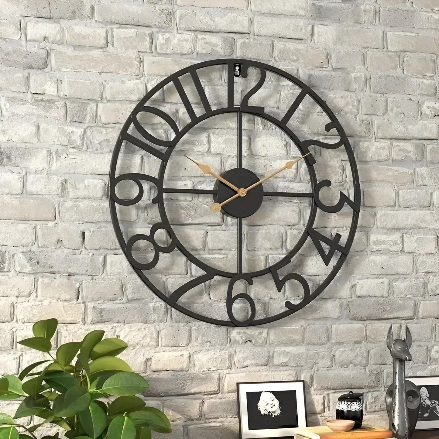 RetroTime – Stilig retro digital väggklocka med stor och lättläst display