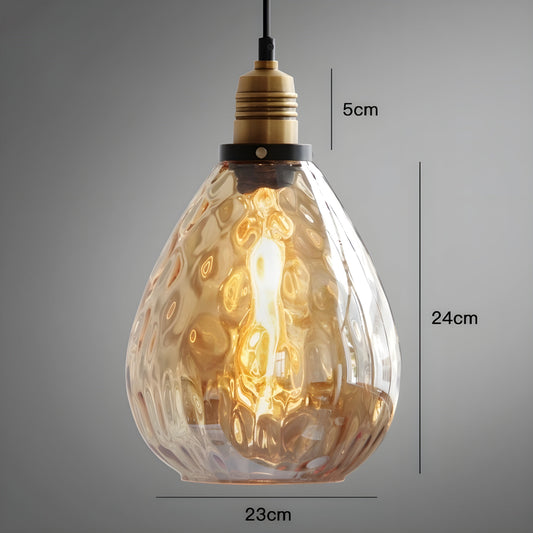 AmberLuxe Light – Industriell Loftstil LED Pendellampa