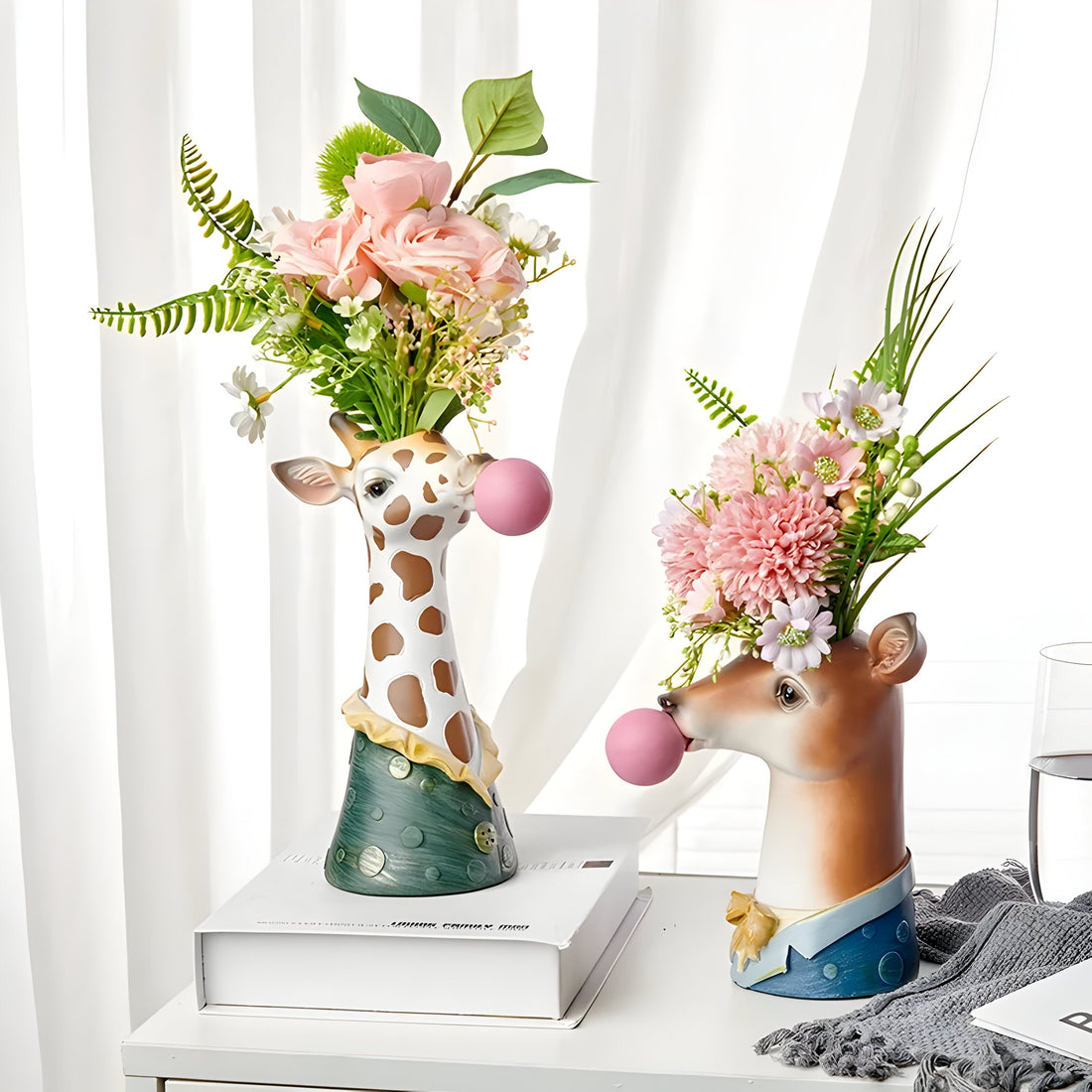 Animal dekorativ vas – Kreativ design med bubbelutseende
