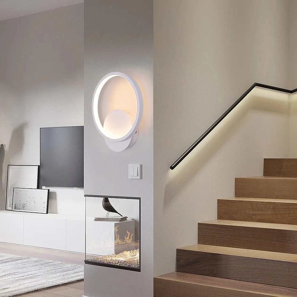 LED-vägglampa Rund – Stilren belysning för sovrum &amp; hall
