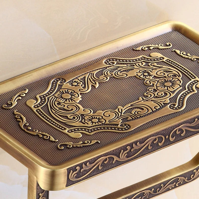 SleekStorage - Slank toalettpappershållare med hylla och sidokrok