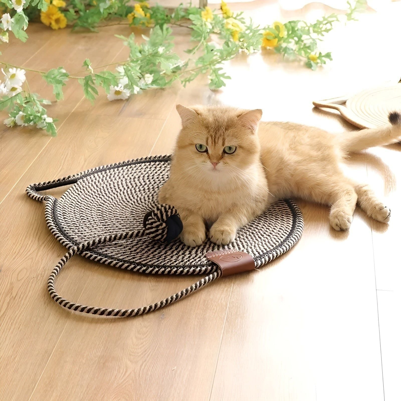 PurrRope Mat - Bomullrep Katt Klösmatta