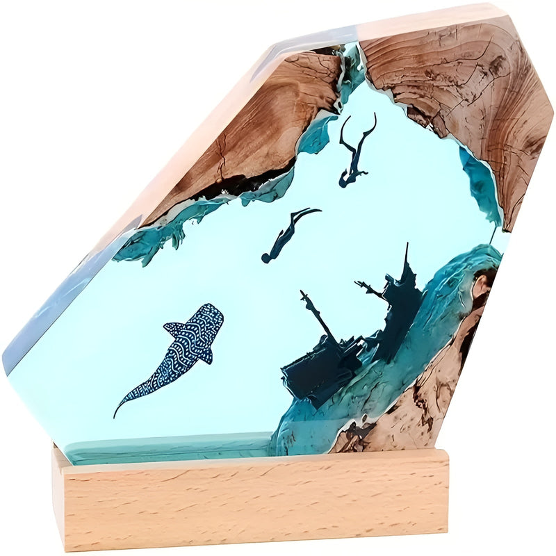 OceanGlow - Förvandla Ditt Rum Med Havets Lugna Ljusdjup