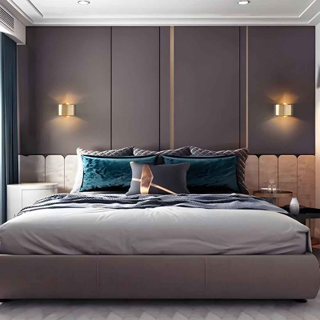 ShineGlow Light - Minimalist guld vägglampa