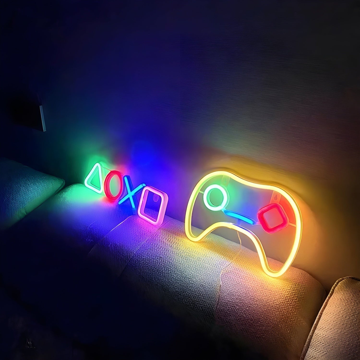 NeonGamer Lampa - Dekorativ USB-driven LED neon väggskylt