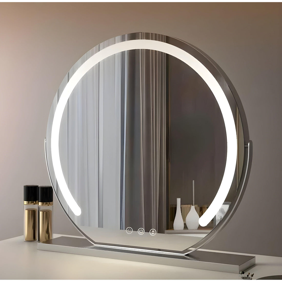 LED-kosmetiksspegel – Dimbart ljus för sovrum &amp; sminkbord