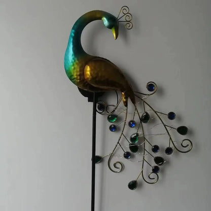 PeacockGlow Light - Metall Påfågel Dekorationsljus
