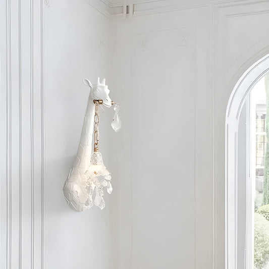 Carvallo - Giraffformat LED-vägglampa med mjukt, varmt ljus för unik inredning