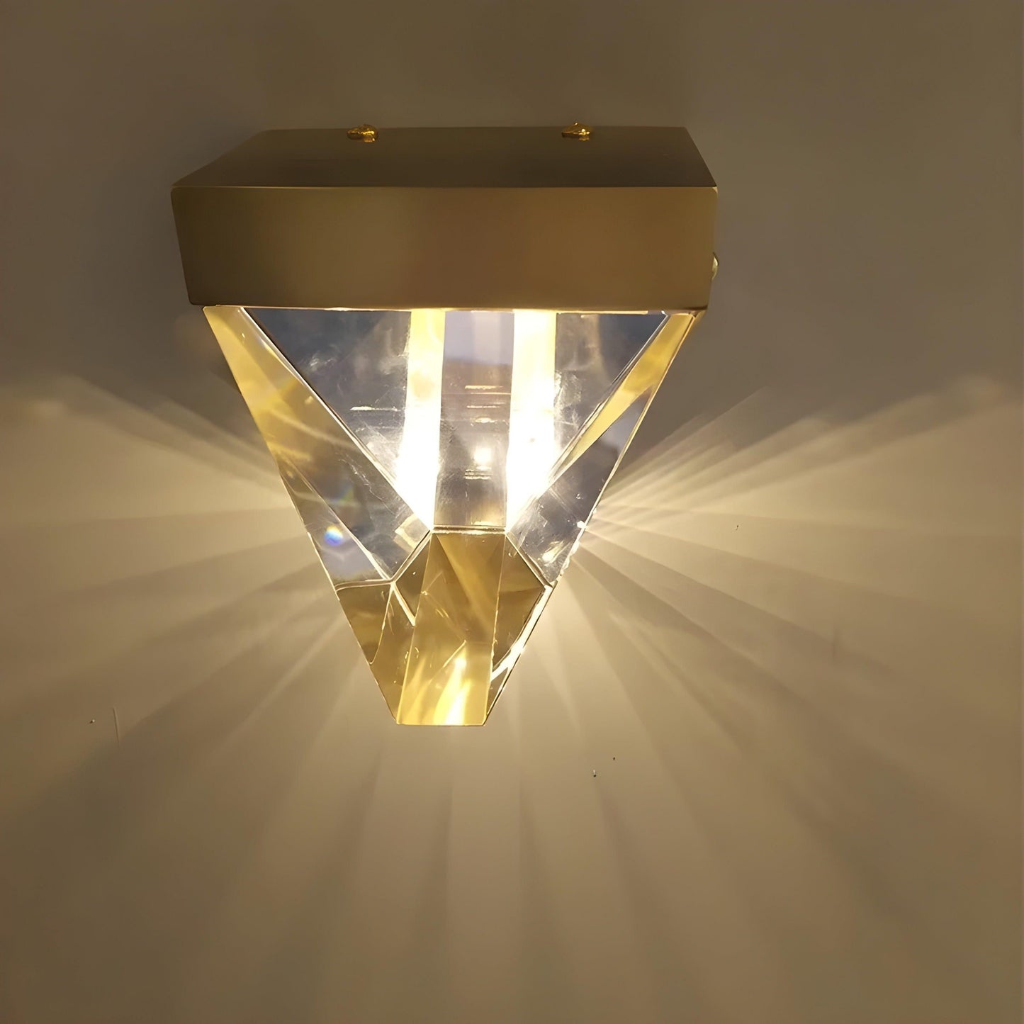 LumiCrystal Light - Minimalistisk kristall-LED-korridor-taklampor