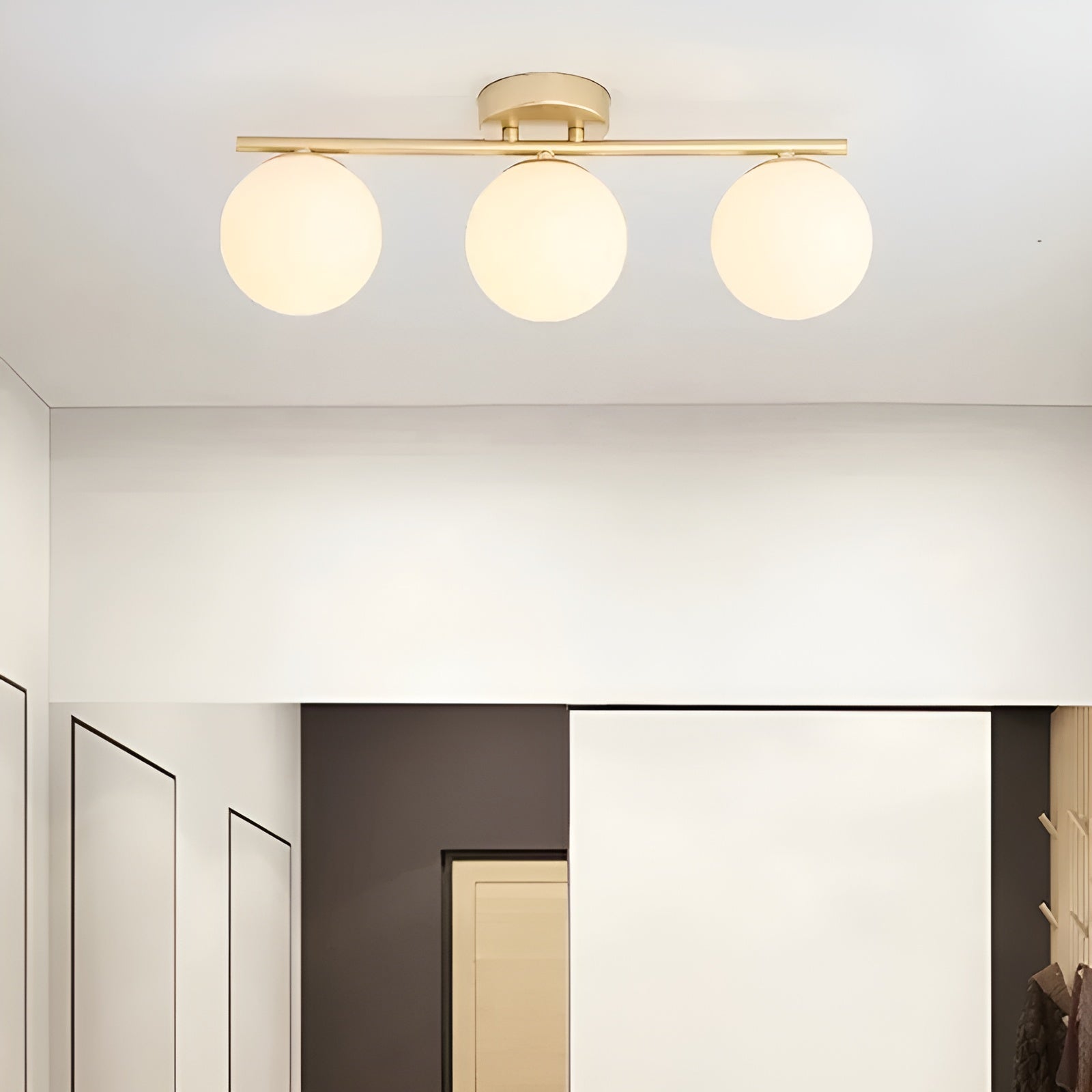 LED-taklampa i glas – Nordisk design | För vardagsrum &amp; sovrum