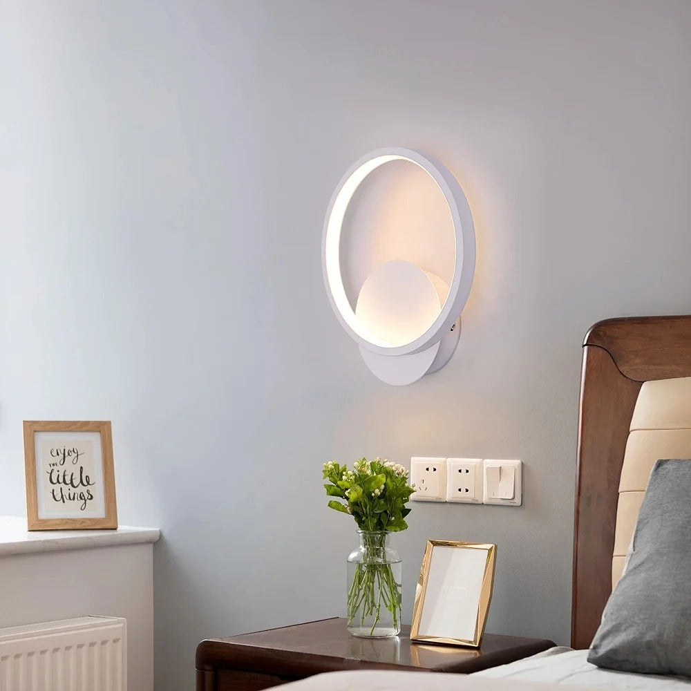 LED-vägglampa Rund – Stilren belysning för sovrum &amp; hall
