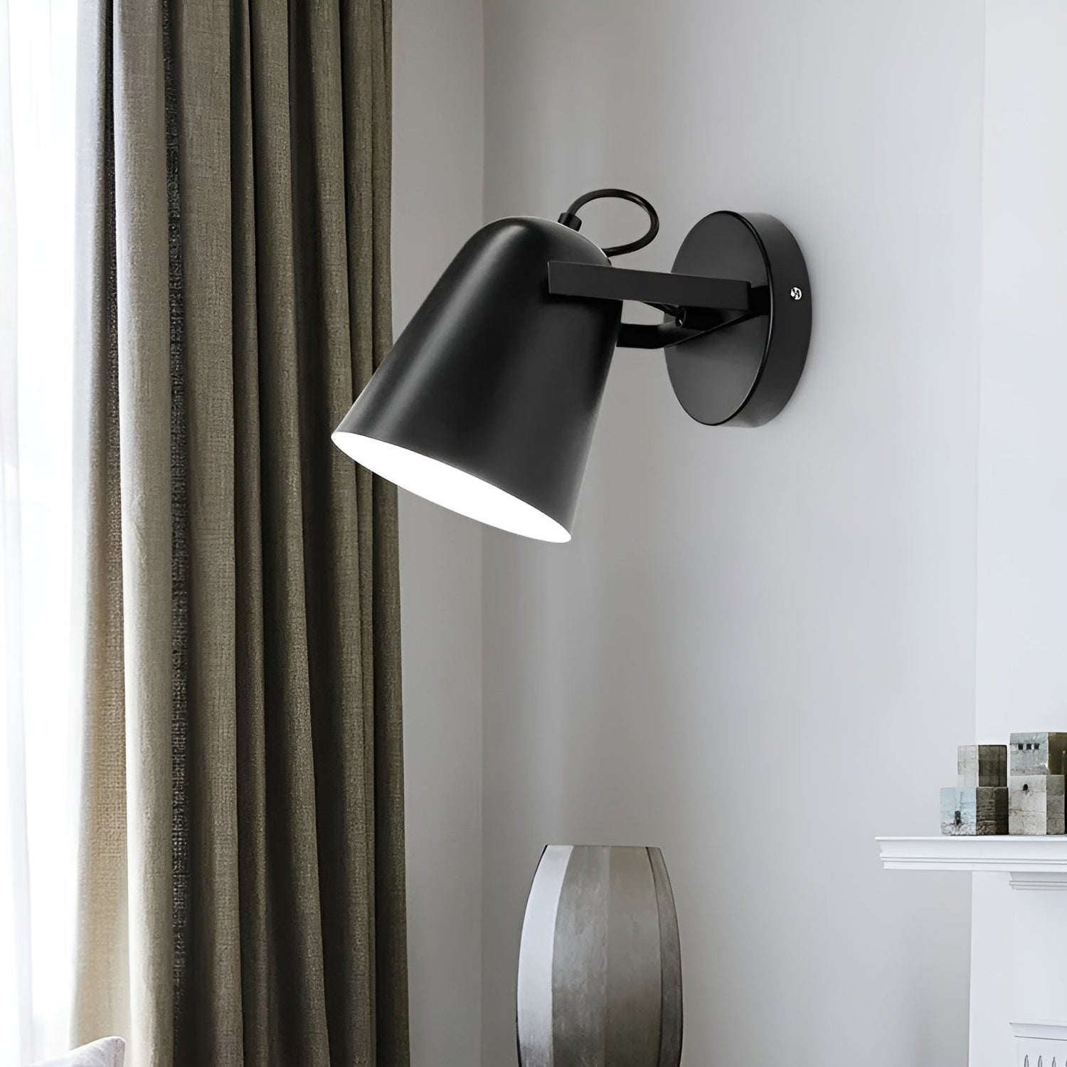 LED-vägglampa i skandinavisk stil – Aluminium &amp; LED | Dekorativ belysning för hemmet