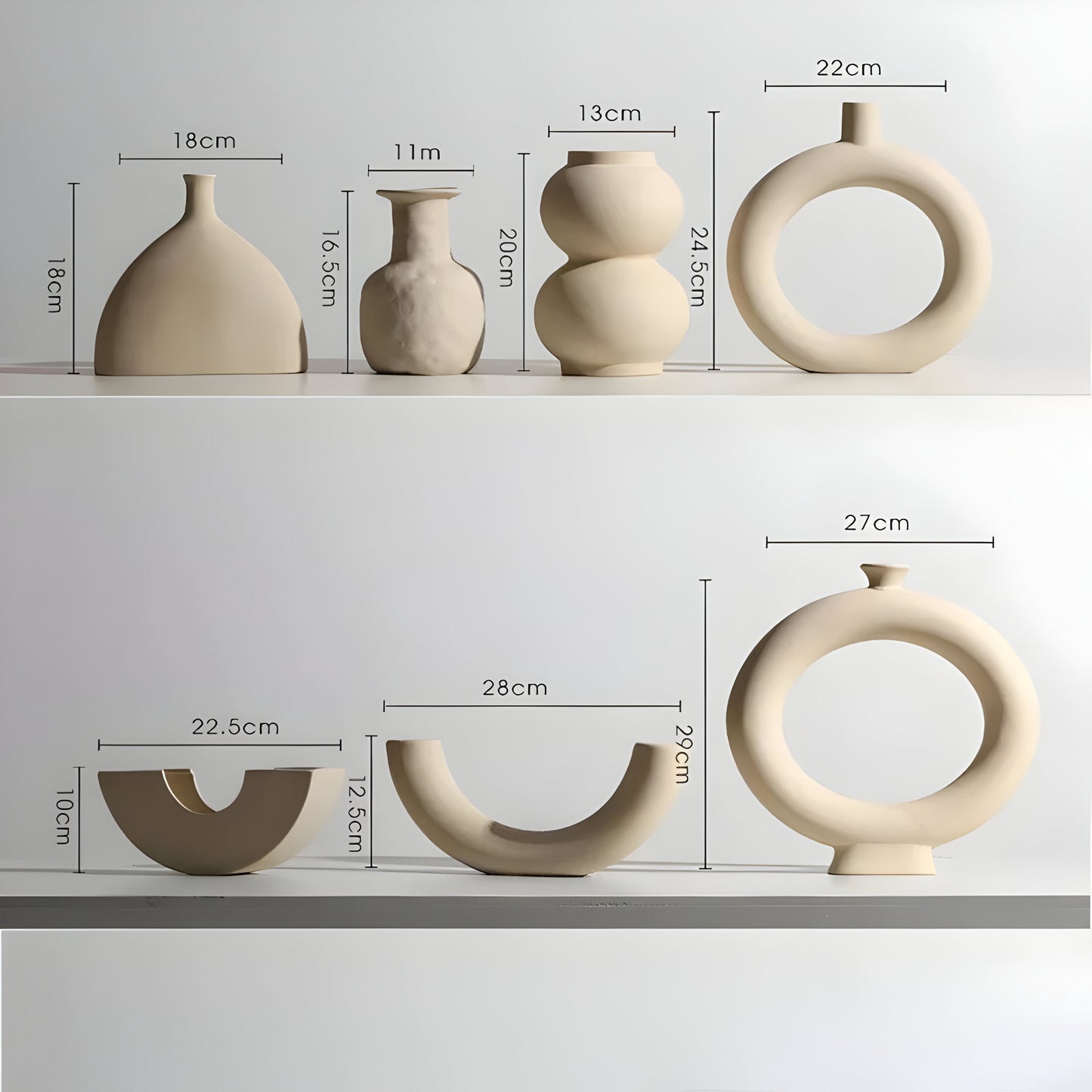 ClayHaven Vase - Modern Keramisk Blomvas