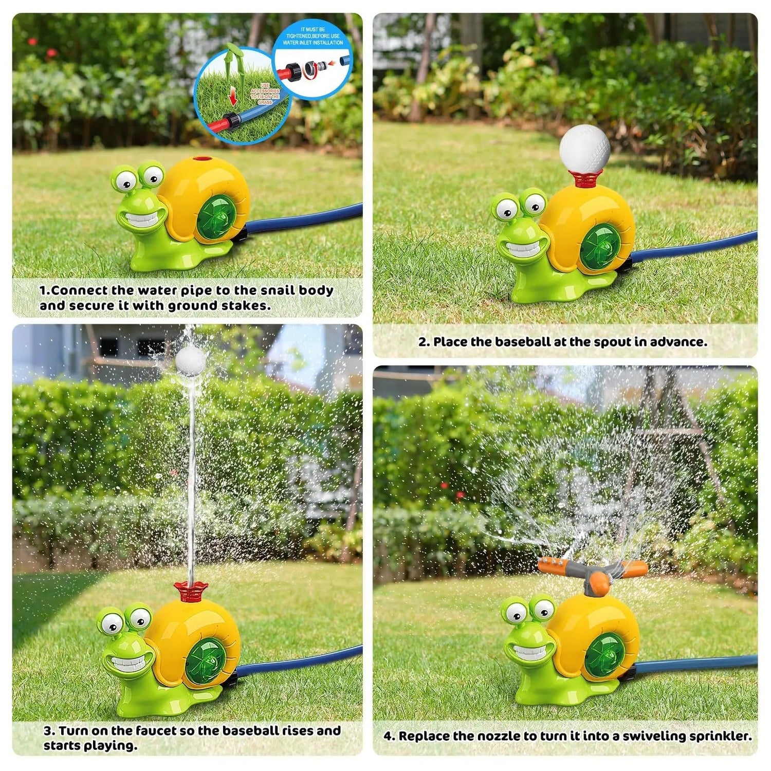 Vattensprinkler Baseball Leksak