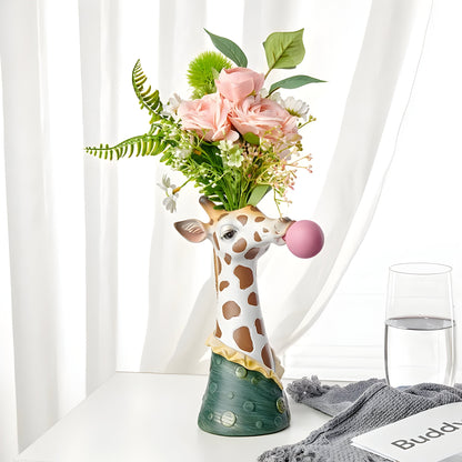 Animal dekorativ vas – Kreativ design med bubbelutseende