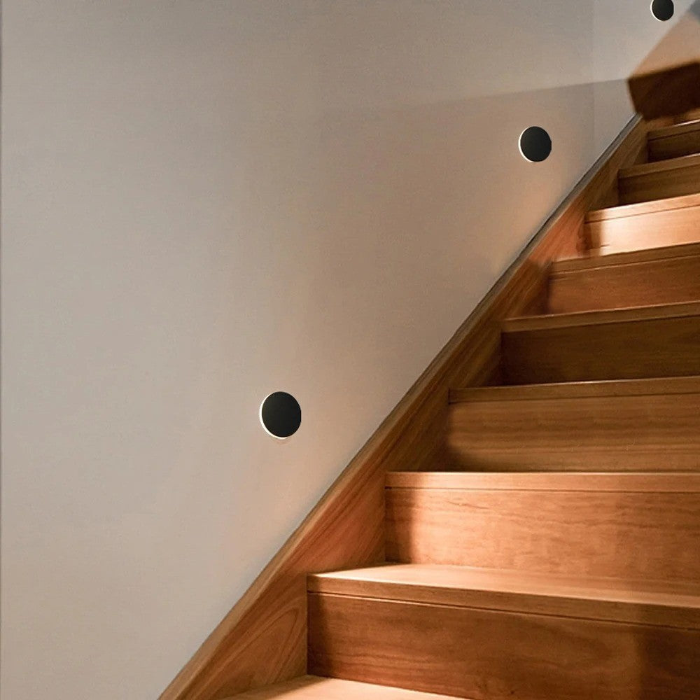 Rund LED Stegljus – Vattentåligt &amp; Installationsbart | För Inomhus- och Utomhusbruk