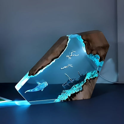 OceanGlow - Förvandla Ditt Rum Med Havets Lugna Ljusdjup