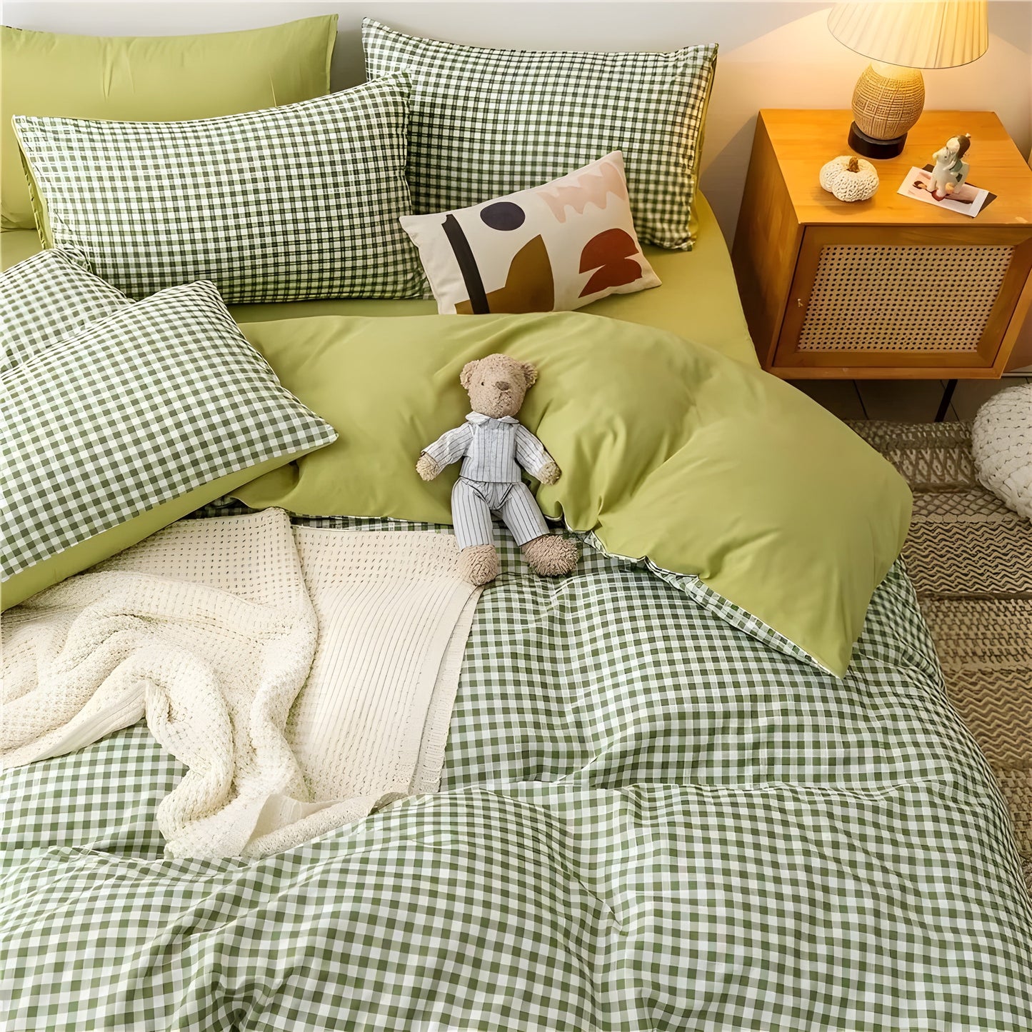 CheckeredDream sängklädesset - Avslappnad rutig sängklädesset