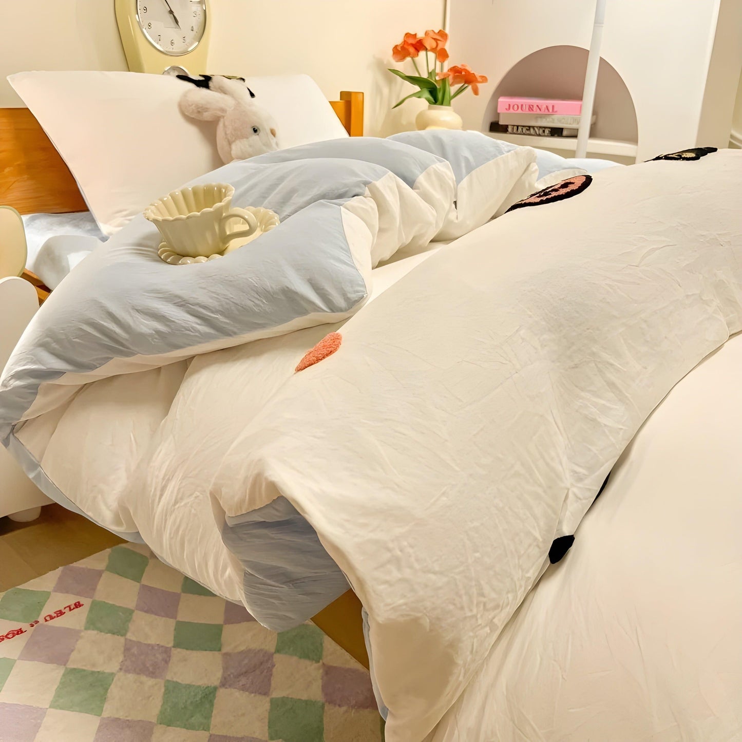 CloudComfort Sängset - Bekväm och hudvänlig Lucky Cat sängklädsel