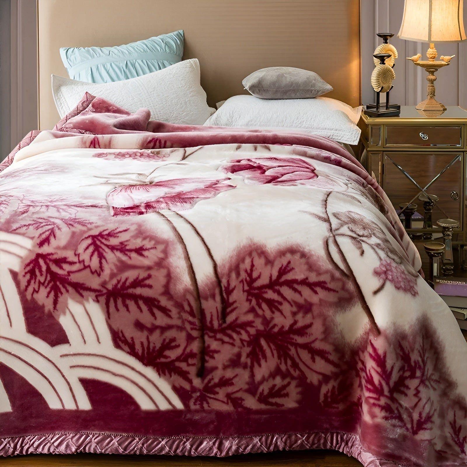 PlushDream Filt - Mjuk Fuskpäls Mikrofiber Dubbel Lager Plyschfilt