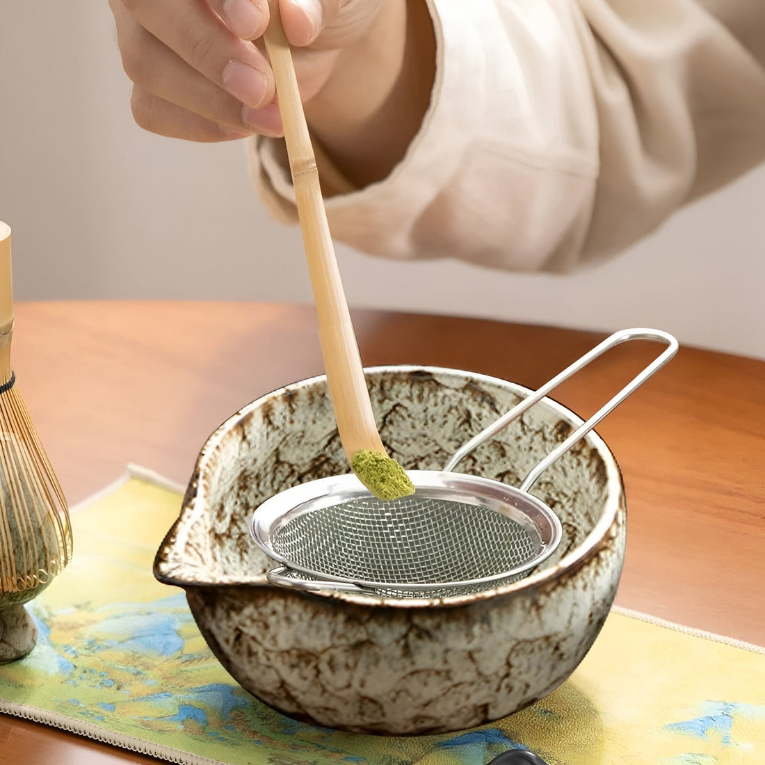 Matcha-te-set – 6-delat tillbehör för traditionell beredning | Hög kvalitet och autentisk