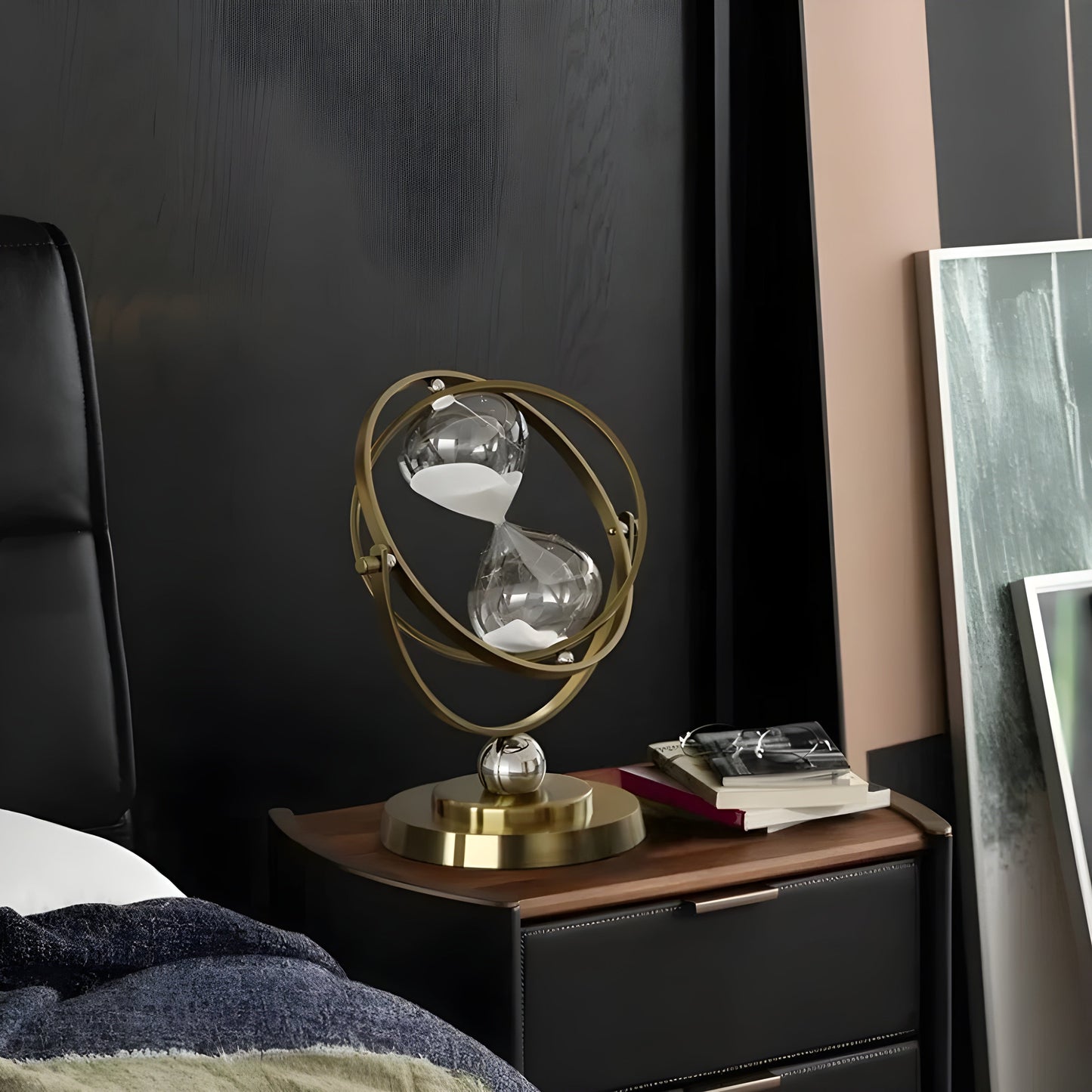 Timglas i Globe Design – Vintage Look, Antik Stil för Vardagsrum eller Kontor