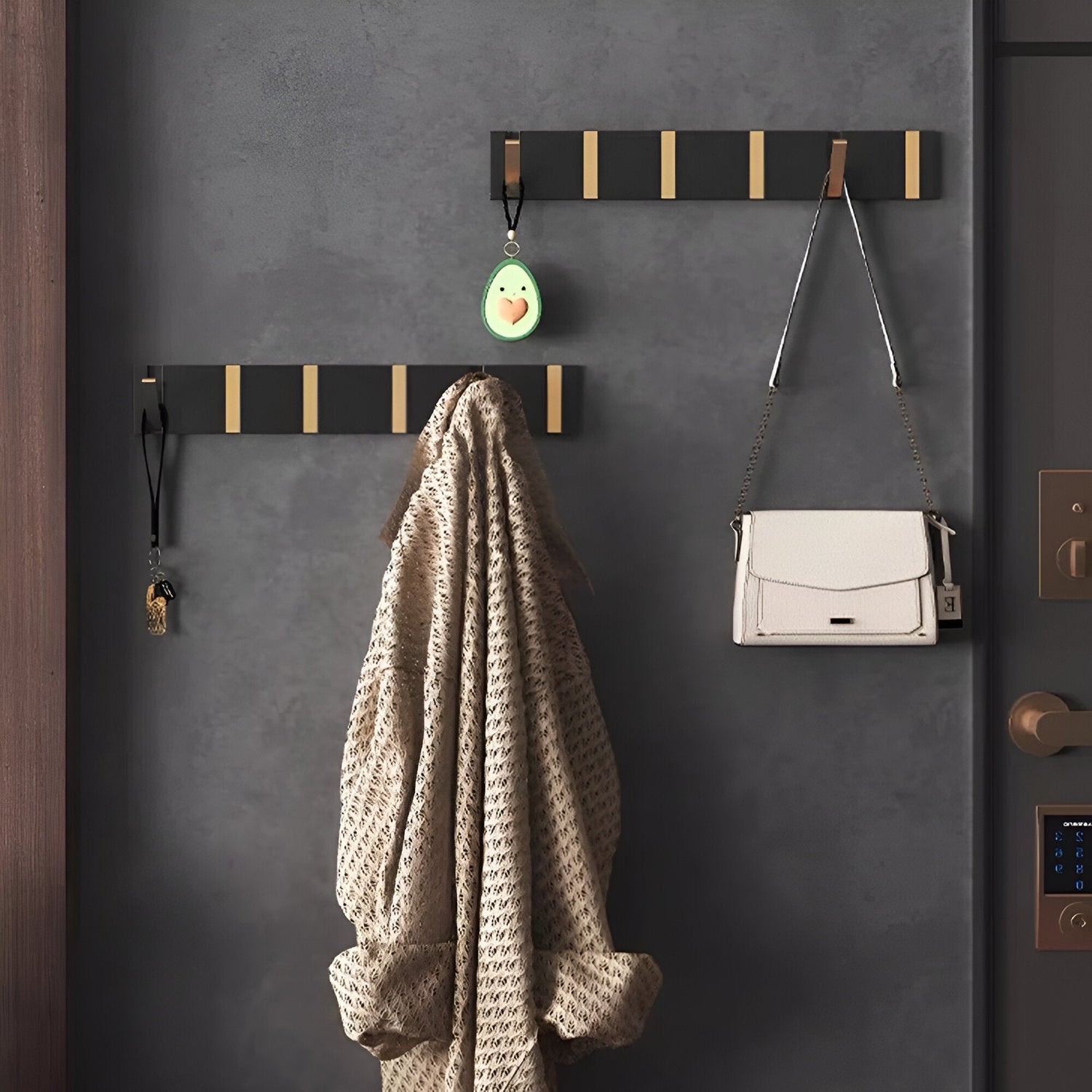 LuxeGrip Hook – Fällbar 2-vägs-installation väggkrok