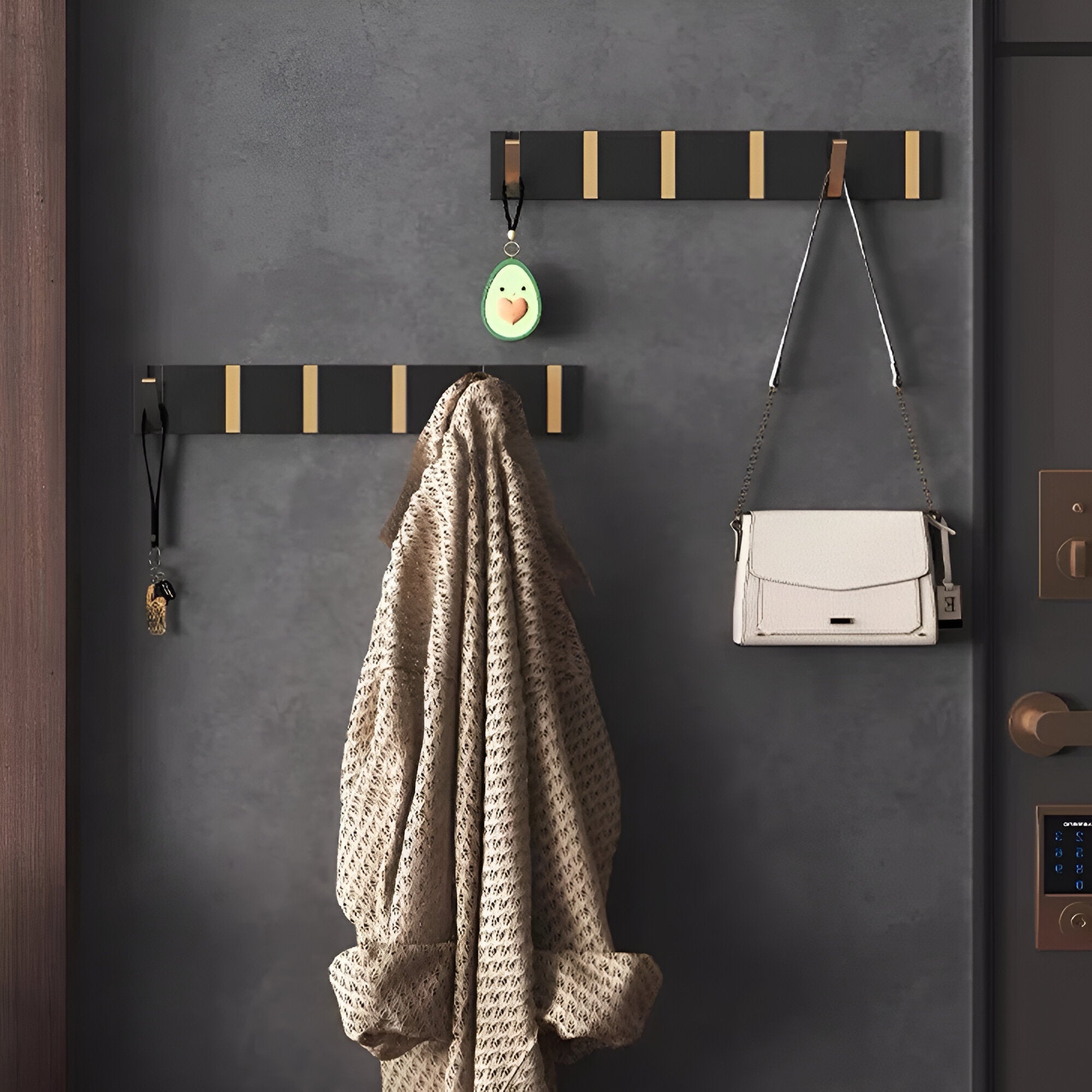 LuxeGrip Hook – Fällbar 2-vägs-installation väggkrok