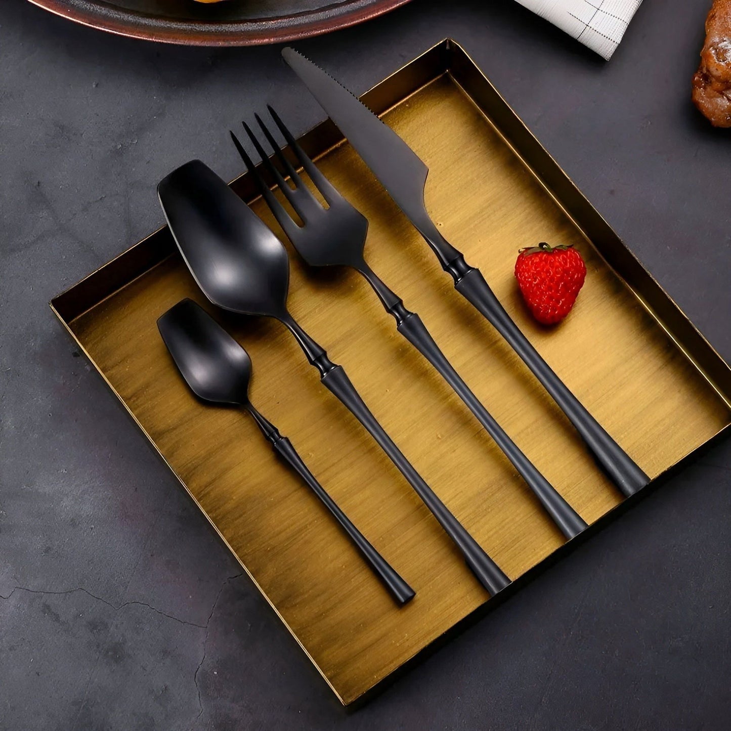 LuxeDining Bestickset - Rostfritt stål Diskmaskinssäkert bestickset 5 set