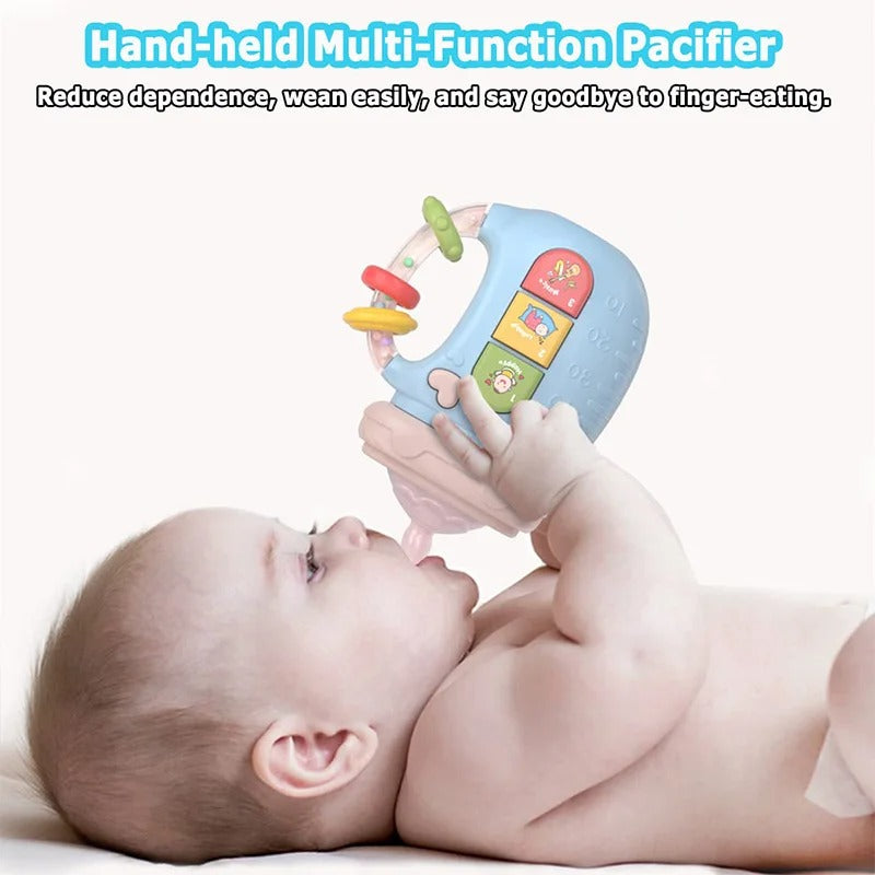 Musical napp med bitleksak och rassel