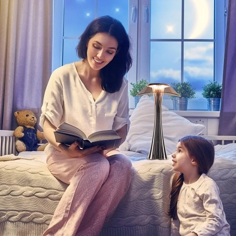 Carvallo - LED Bordslampa i Kristall med Atmosfärsprojektion