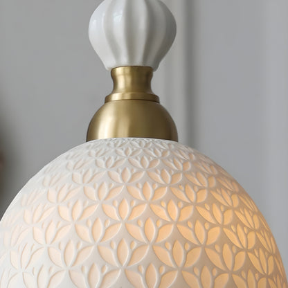 FleurBrass Light - Modern Japansk Transparent Hänglampa