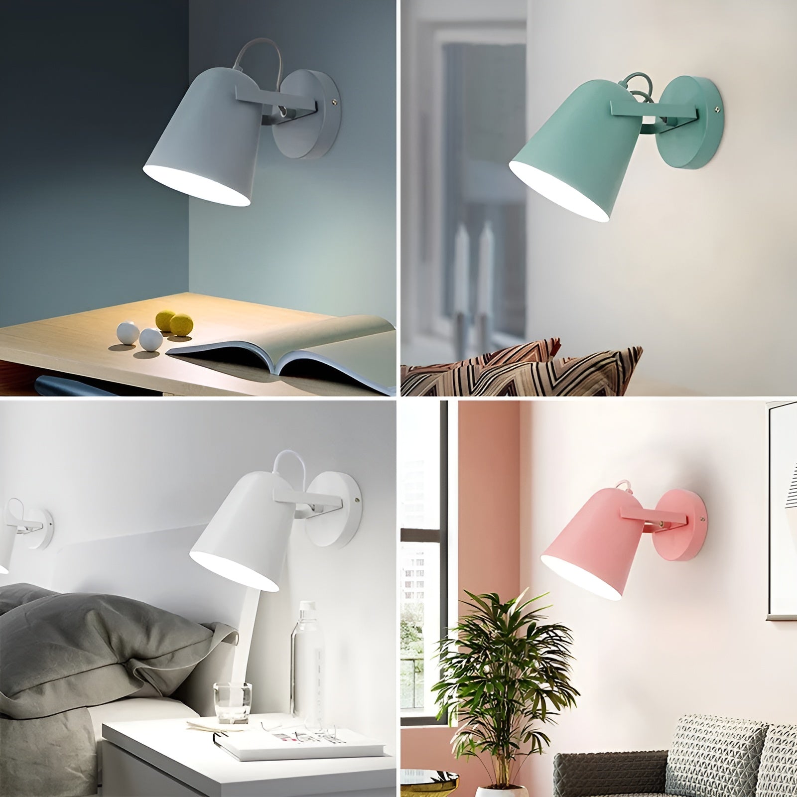 LED-vägglampa i skandinavisk stil – Aluminium &amp; LED | Dekorativ belysning för hemmet