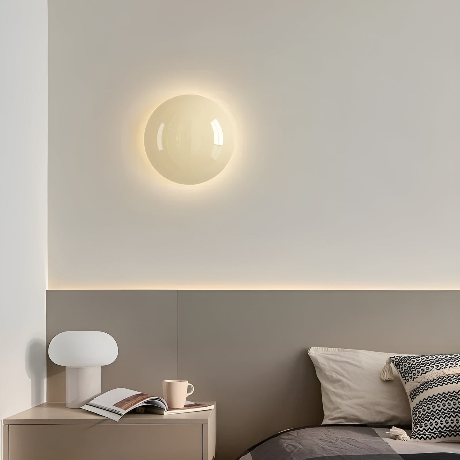GlowCircle Light - Nordisk Rund Metall Vägglampa