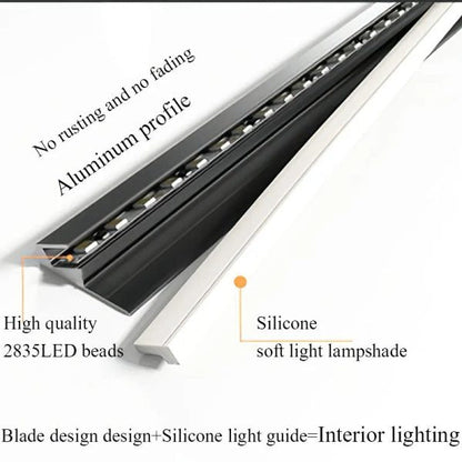 Luxora 45 Grad LED Under Cabinet Belysning Barer Osynliga Ultra Tunn Remmar
